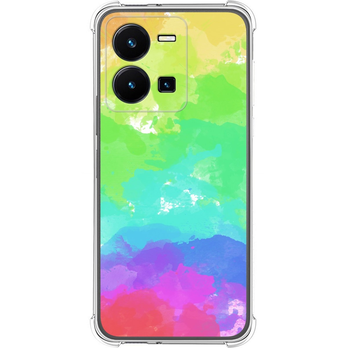 Funda Silicona Antigolpes para Vivo Y35 diseño Acuarela 03 Dibujos