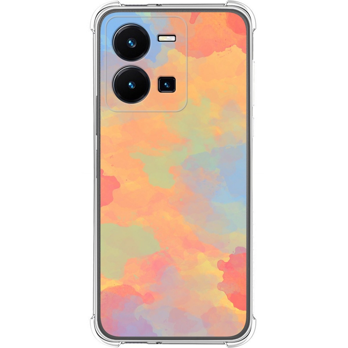 Funda Silicona Antigolpes para Vivo Y35 diseño Acuarela 08 Dibujos