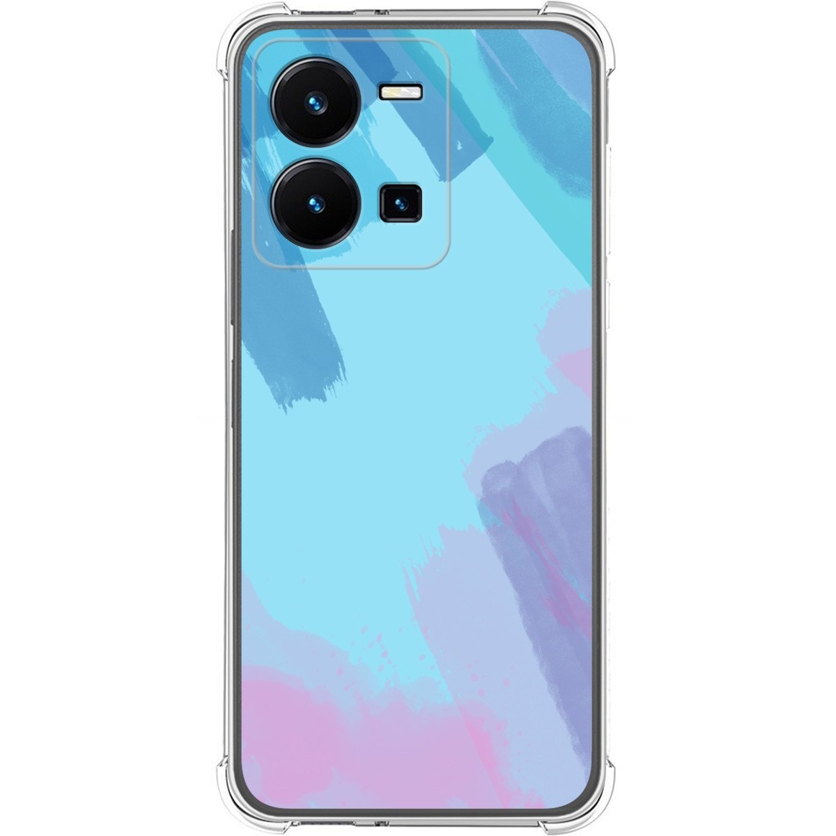 Funda Silicona Antigolpes para Vivo Y35 diseño Acuarela 10 Dibujos