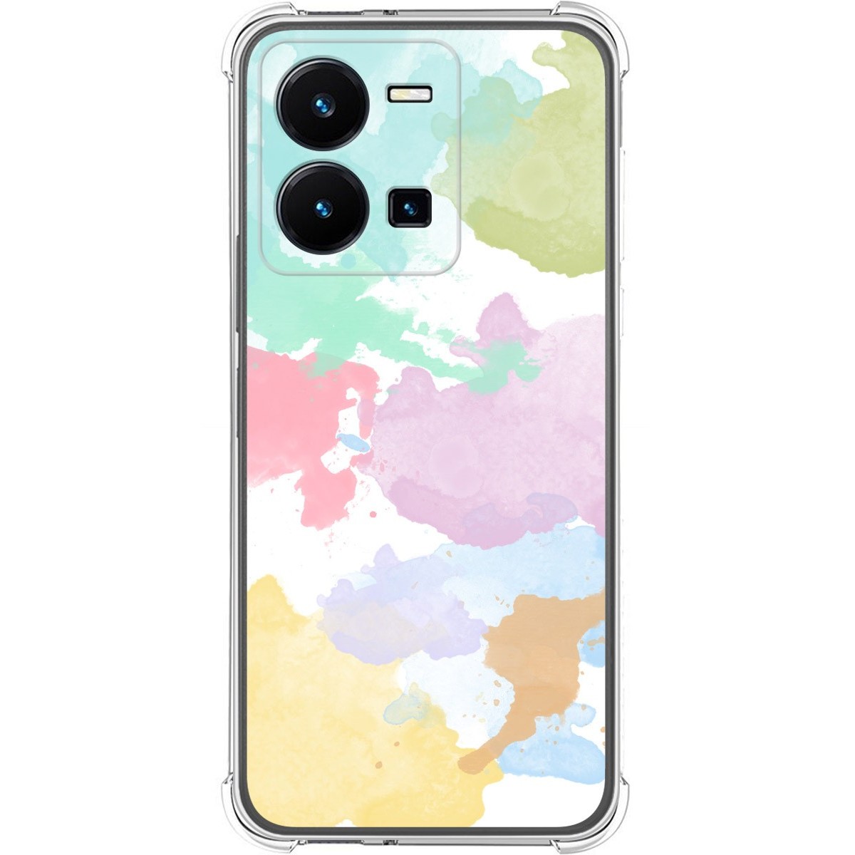 Funda Silicona Antigolpes para Vivo Y35 diseño Acuarela 11 Dibujos