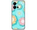 Funda Silicona Antigolpes para Vivo Y35 diseño Flores 05 Dibujos