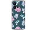 Funda Silicona Antigolpes para Vivo Y35 diseño Flores 10 Dibujos