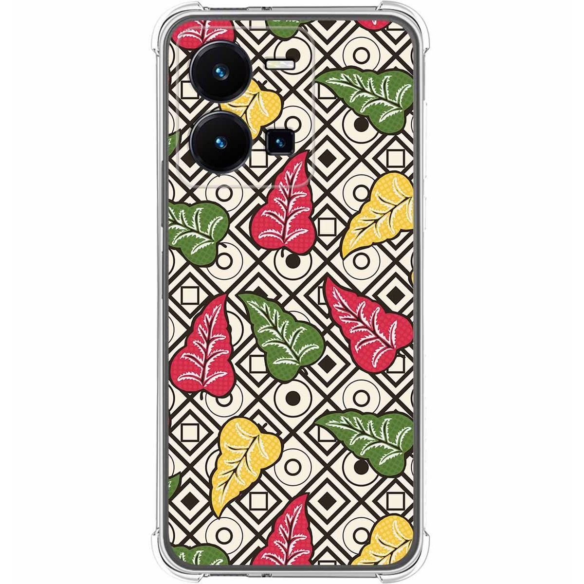 Funda Silicona Antigolpes para Vivo Y35 diseño Flores 11 Dibujos
