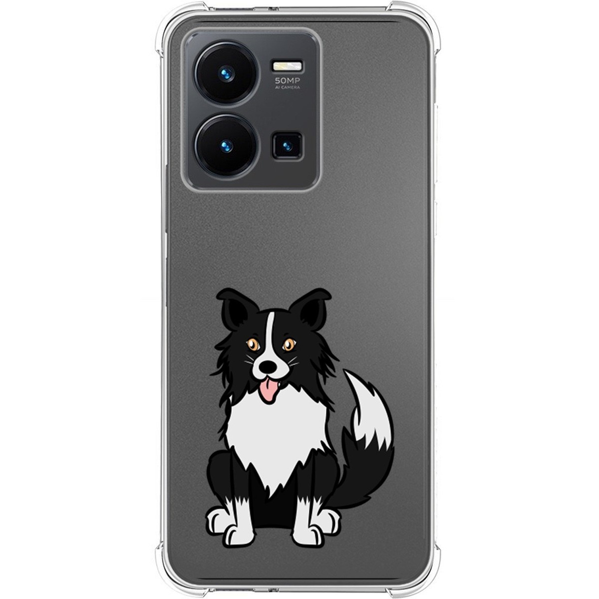 Funda Silicona Antigolpes para Vivo Y35 diseño Perros 01 Dibujos
