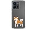 Funda Silicona Antigolpes para Vivo Y35 diseño Perros 02 Dibujos