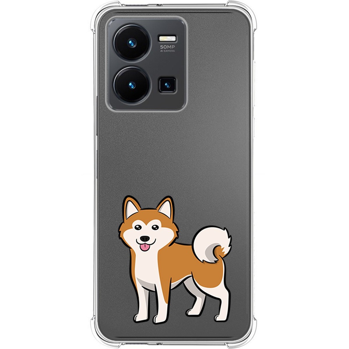 Funda Silicona Antigolpes para Vivo Y35 diseño Perros 02 Dibujos