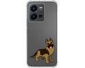 Funda Silicona Antigolpes para Vivo Y35 diseño Perros 03 Dibujos