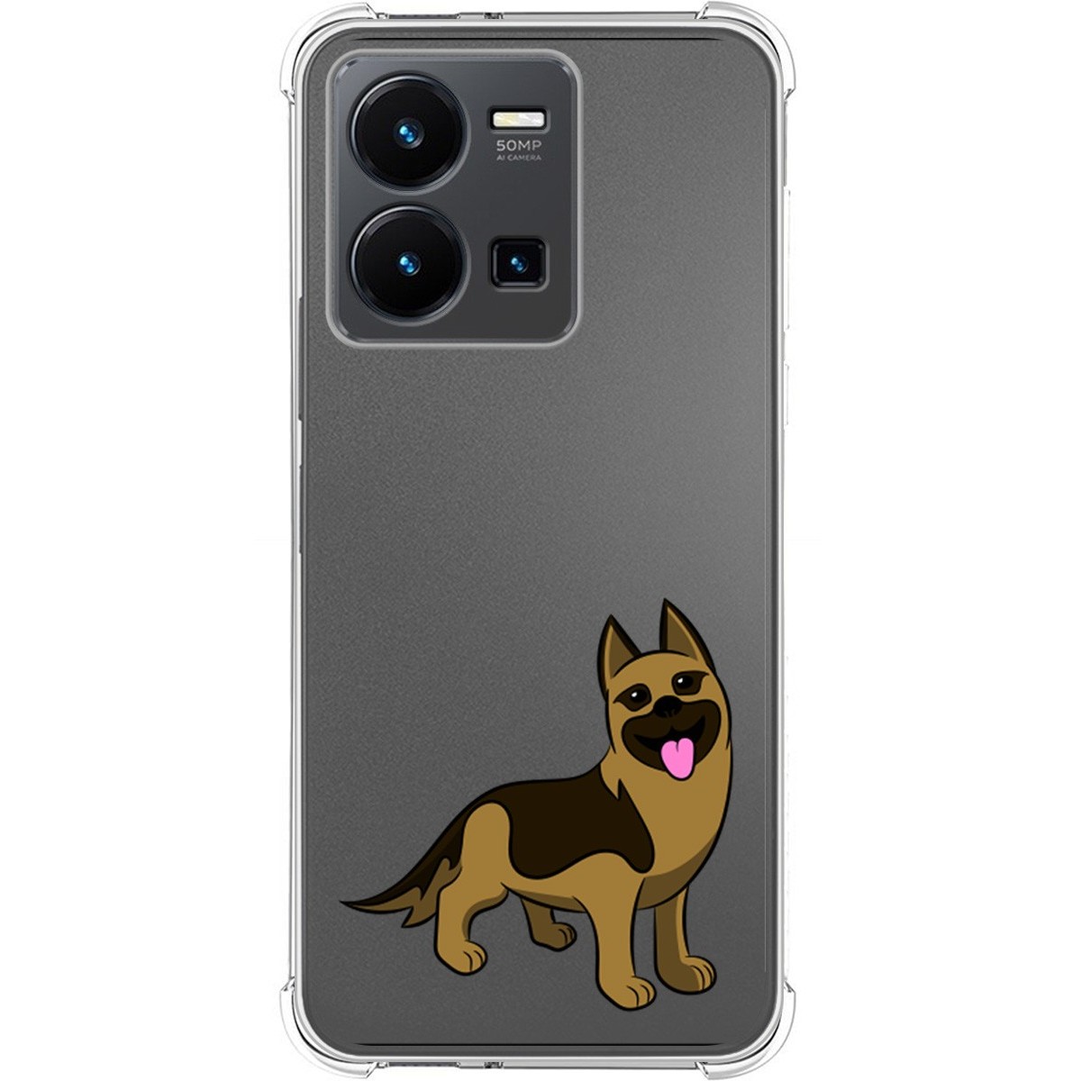 Funda Silicona Antigolpes para Vivo Y35 diseño Perros 03 Dibujos