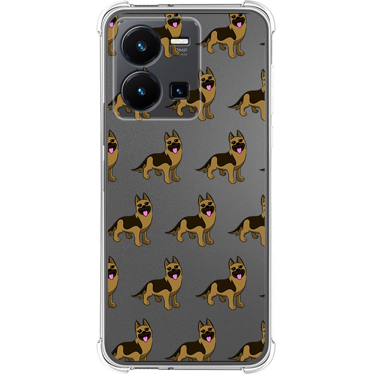 Funda Silicona Antigolpes para Vivo Y35 diseño Perros 09 Dibujos