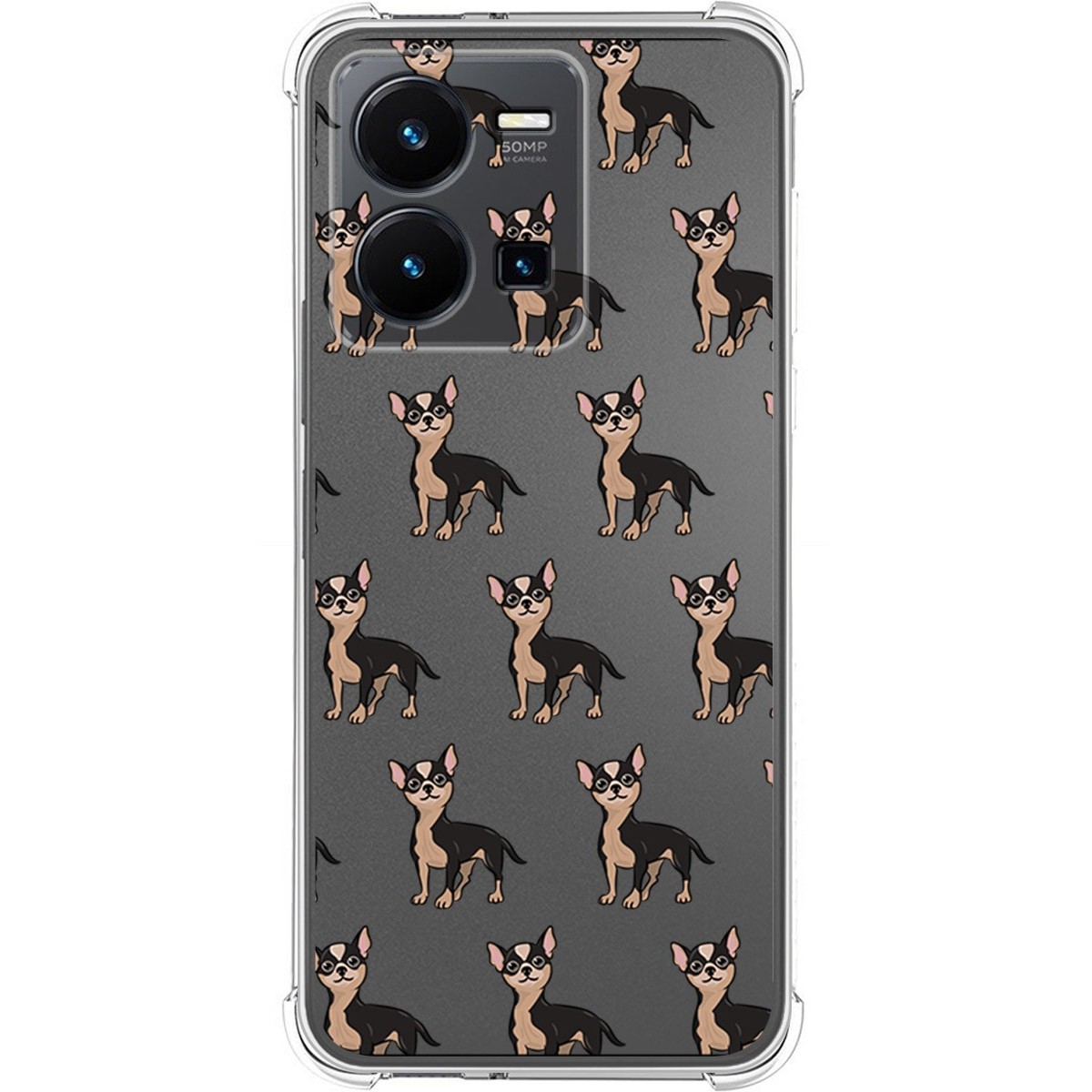 Funda Silicona Antigolpes para Vivo Y35 diseño Perros 11 Dibujos