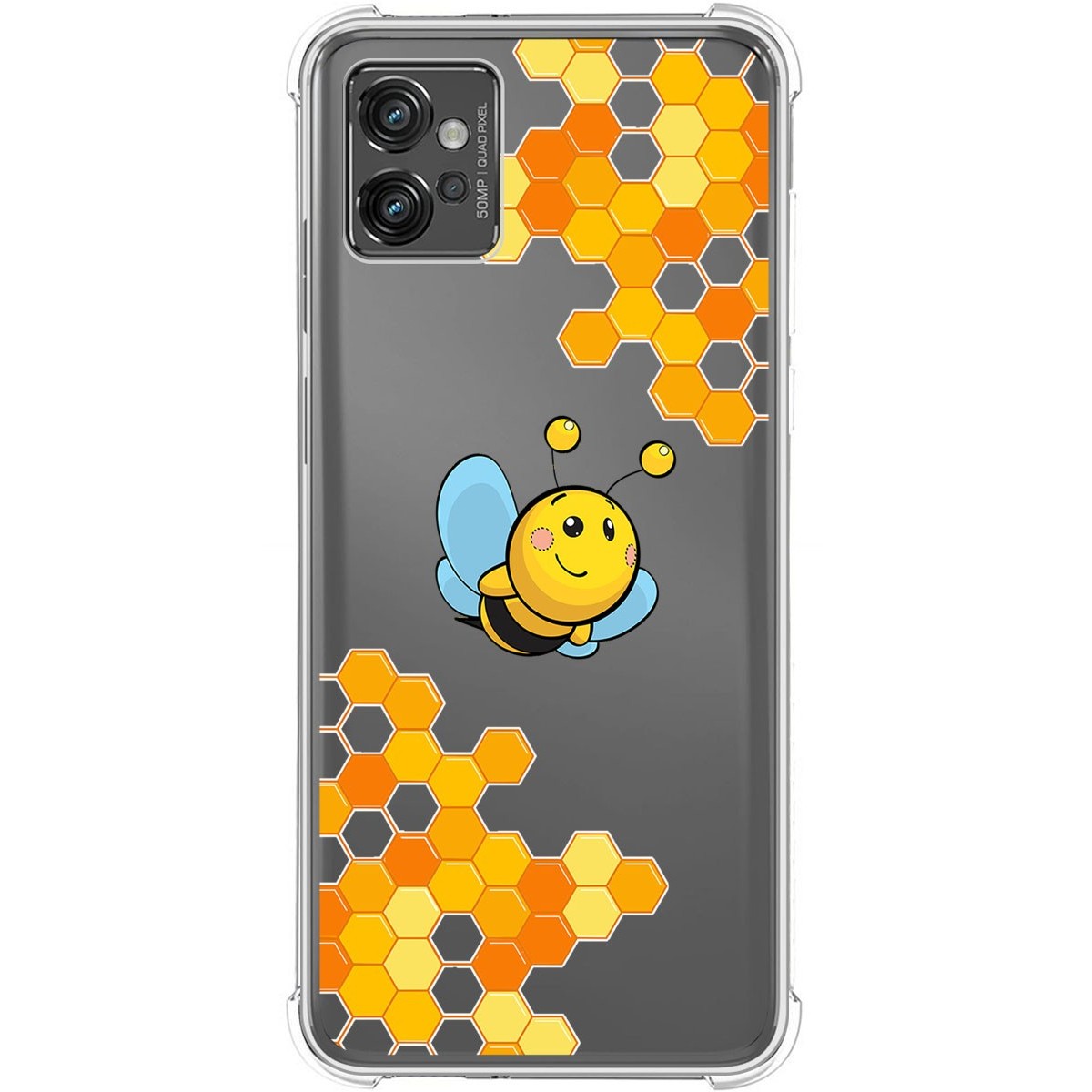 Funda Silicona Antigolpes para Motorola Moto G32 diseño Abeja Dibujos
