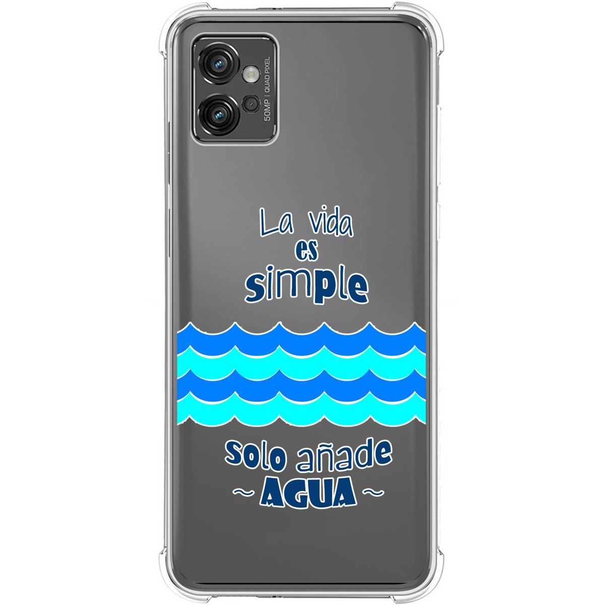 Funda Silicona Antigolpes para Motorola Moto G32 diseño Agua Dibujos