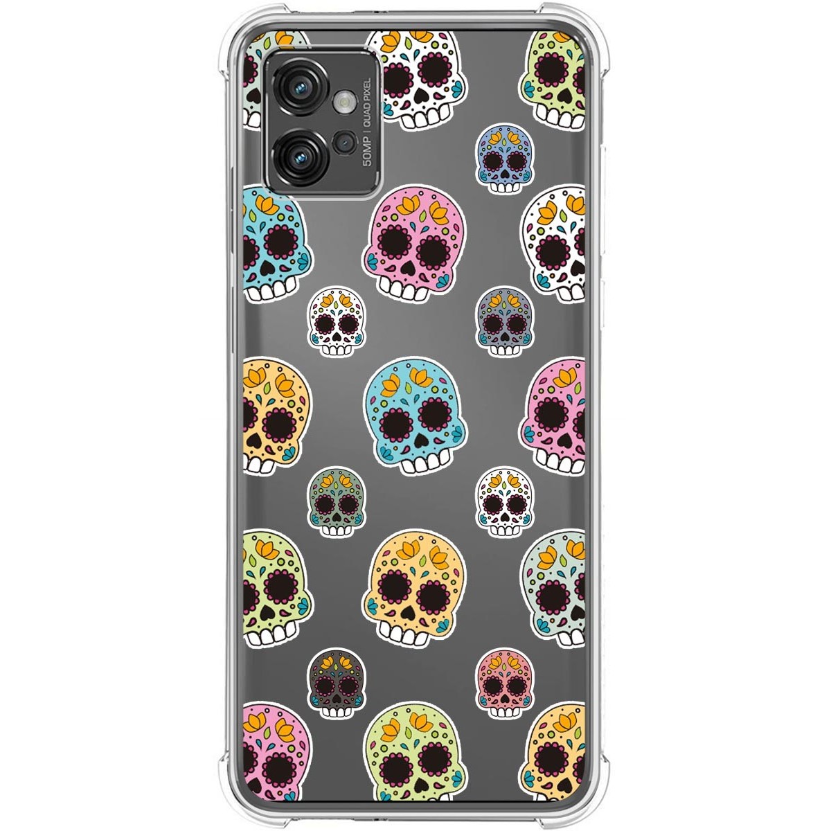 Funda Silicona Antigolpes para Motorola Moto G32 diseño Catrina Dibujos