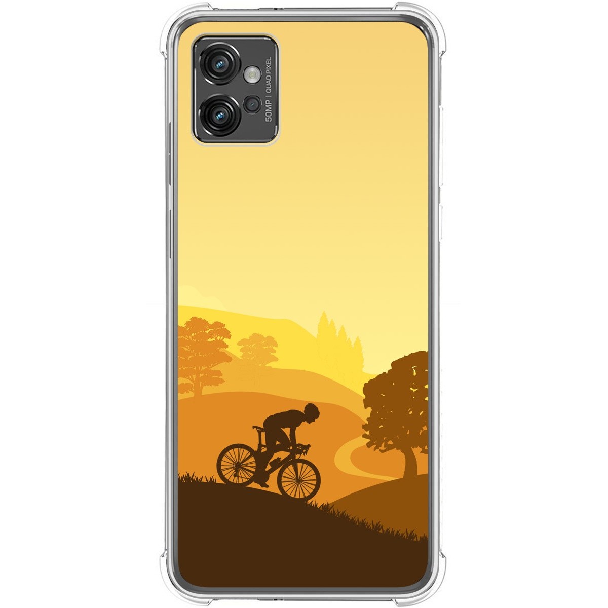 Funda Silicona Antigolpes para Motorola Moto G32 diseño Ciclista Dibujos