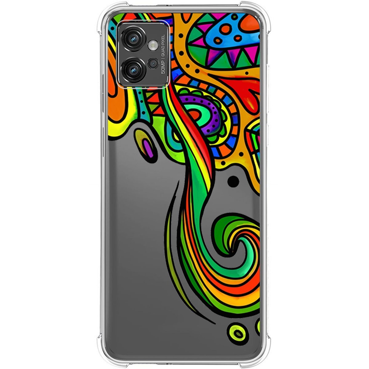 Funda Silicona Antigolpes para Motorola Moto G32 diseño Colores Dibujos