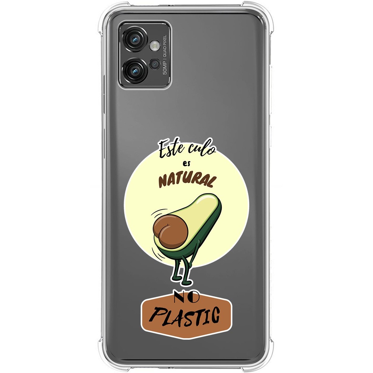 Funda Silicona Antigolpes para Motorola Moto G32 diseño Culo Natural Dibujos