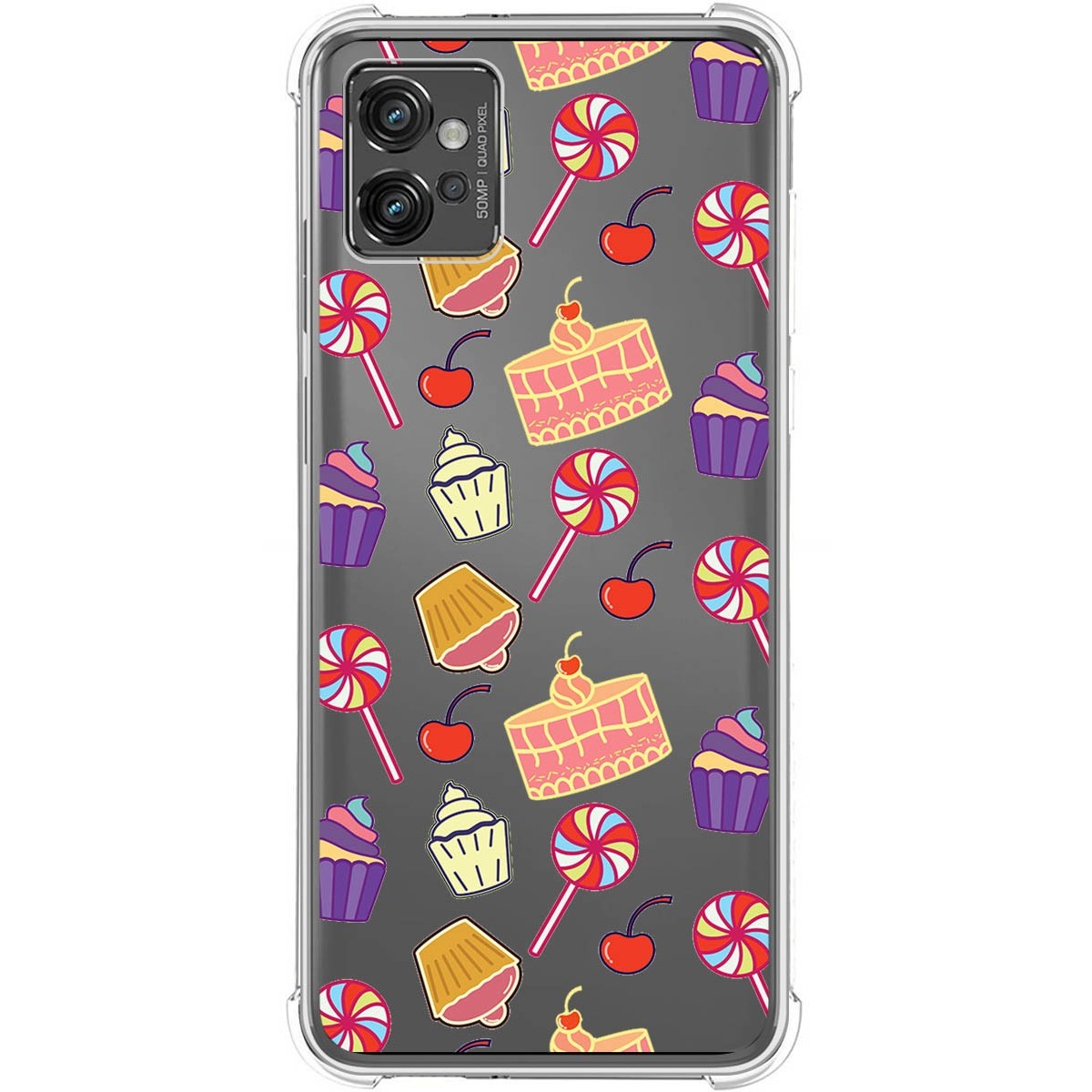 Funda Silicona Antigolpes para Motorola Moto G32 diseño Dulces 01 Dibujos