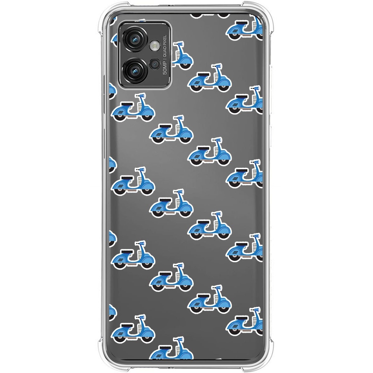 Funda Silicona Antigolpes para Motorola Moto G32 diseño Scooter Dibujos