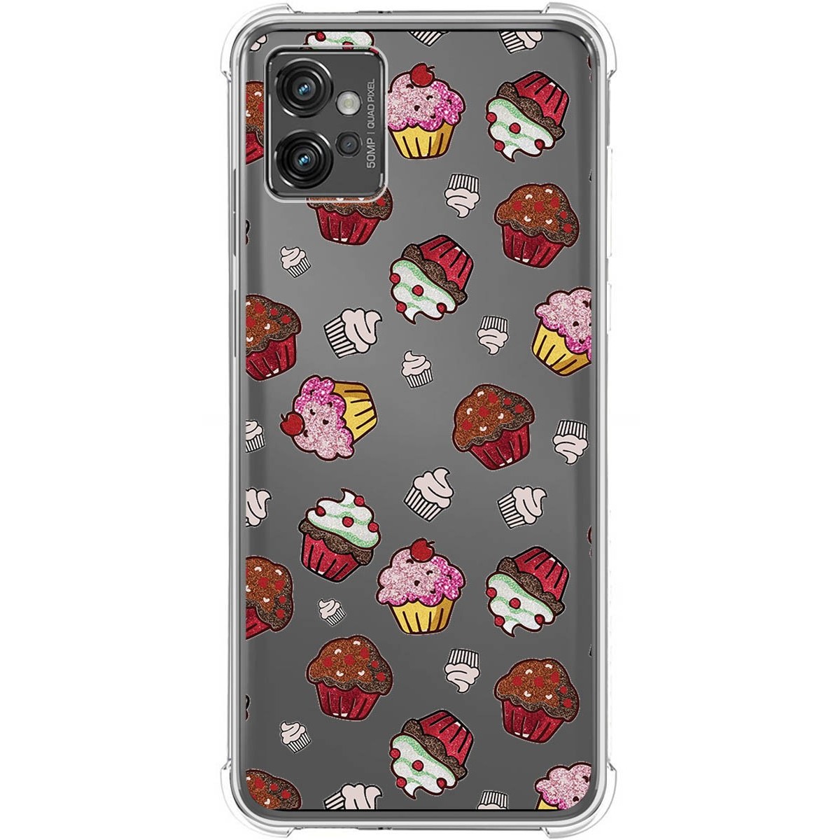Funda Silicona Antigolpes para Motorola Moto G32 diseño Muffins Dibujos