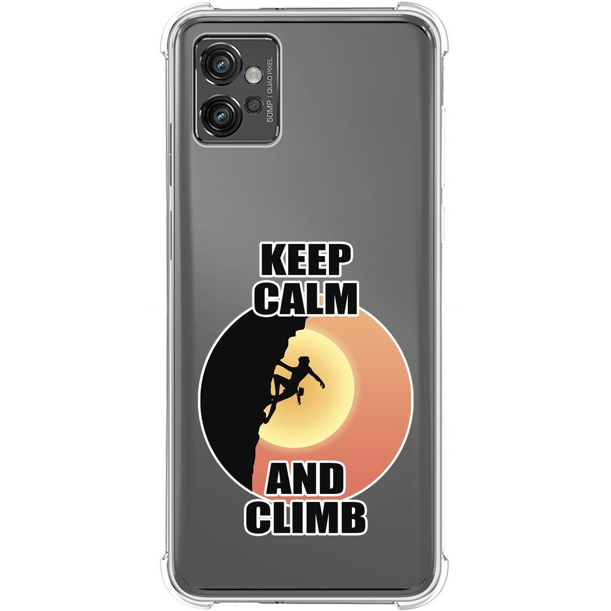 Funda Silicona Antigolpes para Motorola Moto G32 diseño Mujer Escalada Dibujos