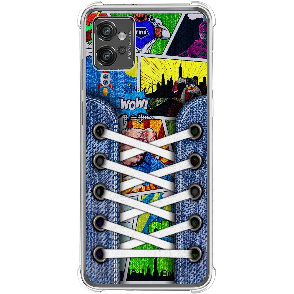 Funda Silicona Antigolpes para Motorola Moto G32 diseño Zapatillas 14 Dibujos