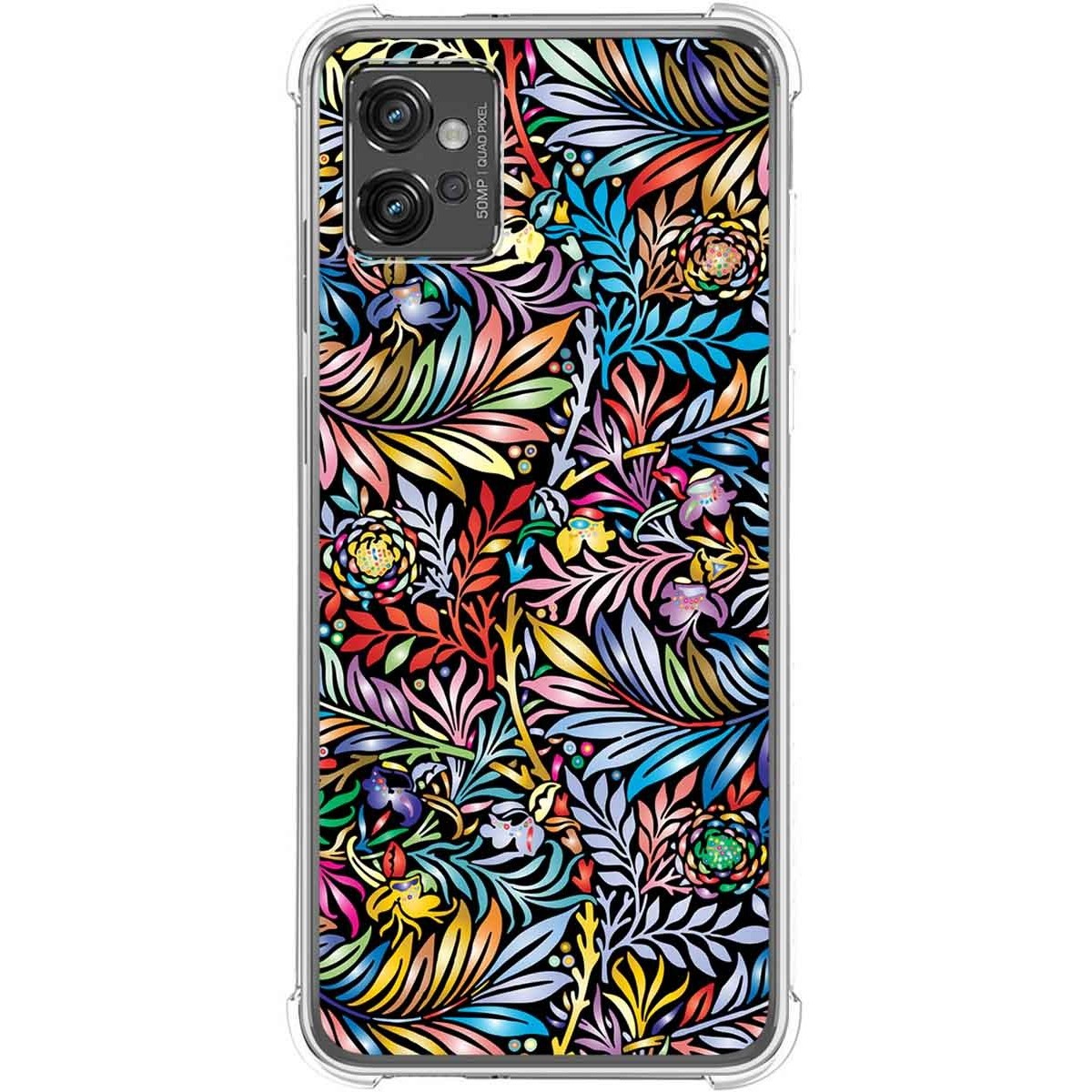 Funda Silicona Antigolpes para Motorola Moto G32 diseño Flores 04 Dibujos