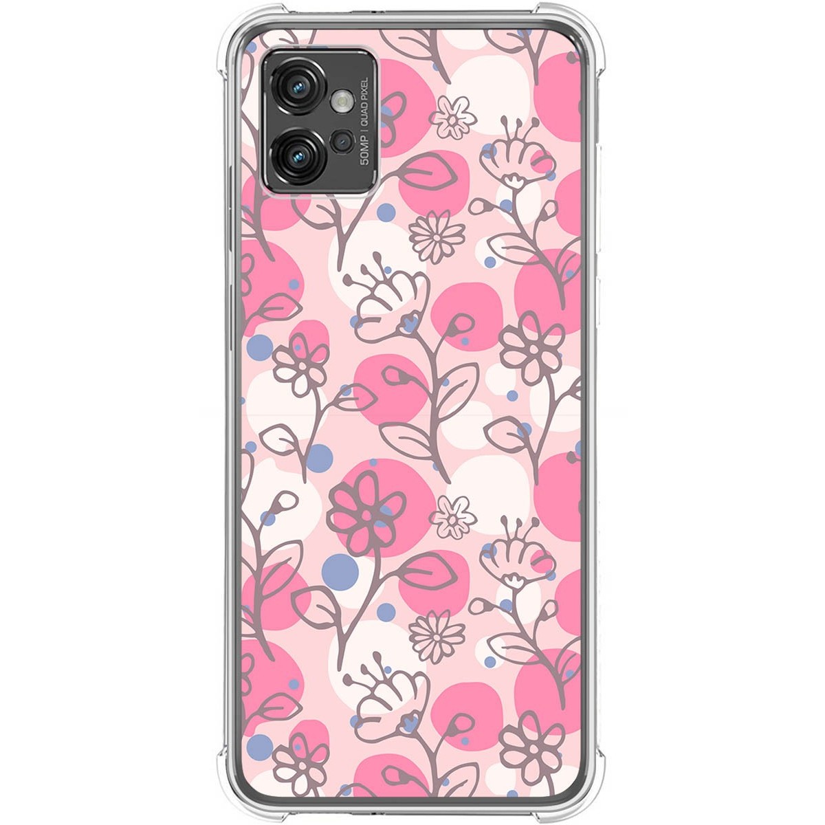 Funda Silicona Antigolpes para Motorola Moto G32 diseño Flores 07 Dibujos