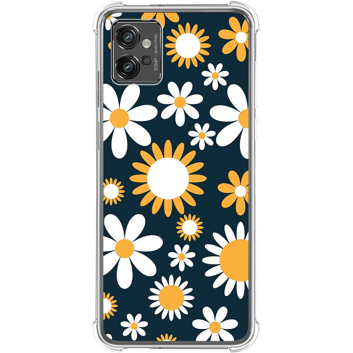 Funda Silicona Antigolpes para Motorola Moto G32 diseño Flores 08 Dibujos