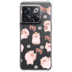 Funda Silicona Antigolpes para Oneplus 10T 5G diseño Cerdos Dibujos