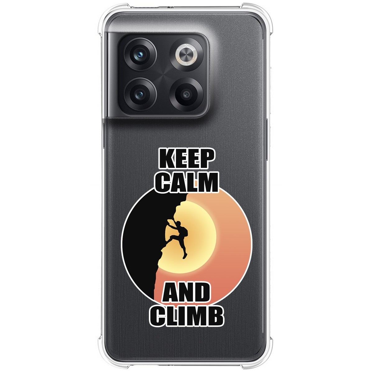 Funda Silicona Antigolpes para Oneplus 10T 5G diseño Hombre Escalada Dibujos