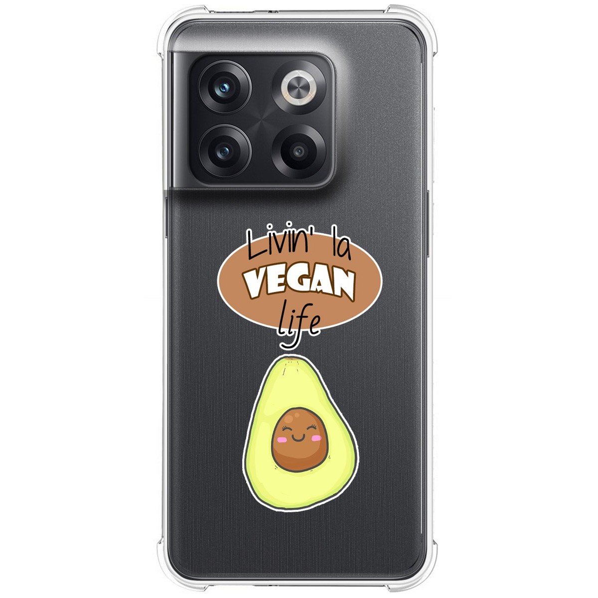 Funda Silicona Antigolpes para Oneplus 10T 5G diseño Vegan Life Dibujos