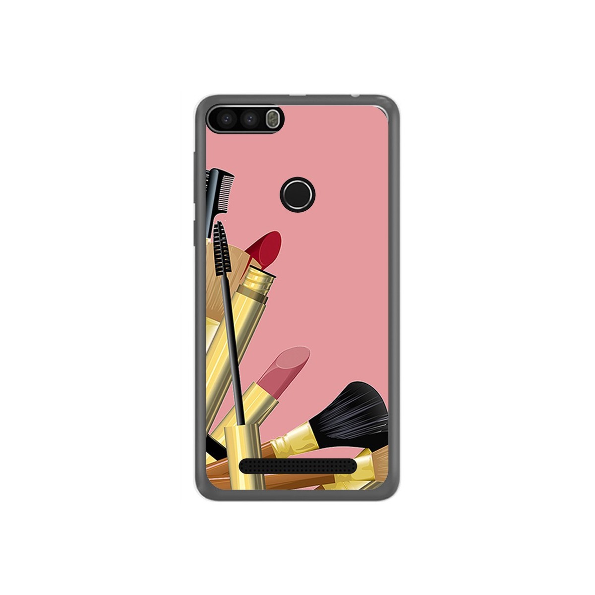 Funda Gel Tpu para Leagoo Kiicaa Power Diseño Brochas Dibujos