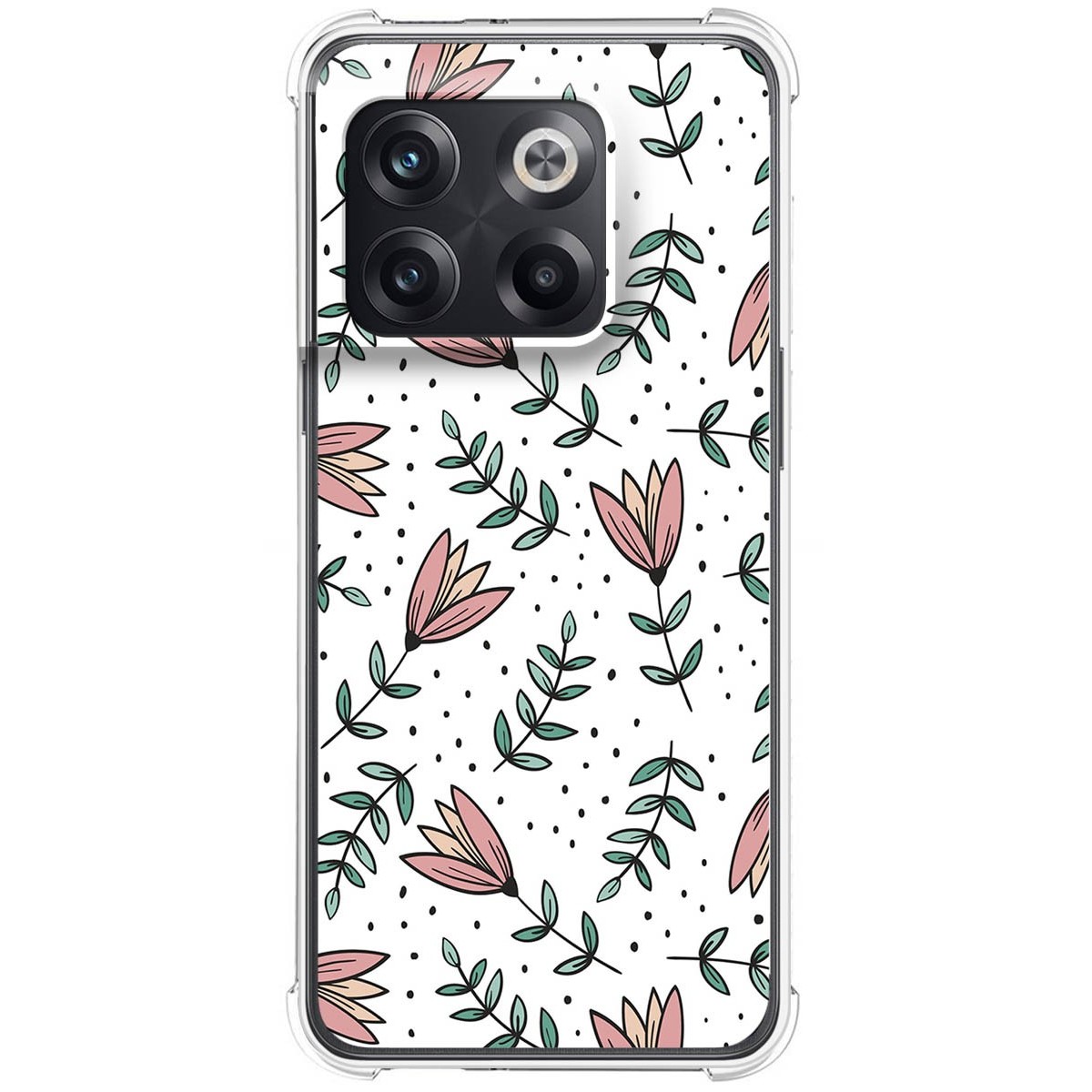 Funda Silicona Antigolpes para Oneplus 10T 5G diseño Flores 01 Dibujos