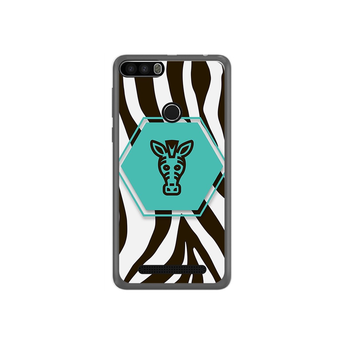 Funda Gel Tpu para Leagoo Kiicaa Power Diseño Cebra Dibujos