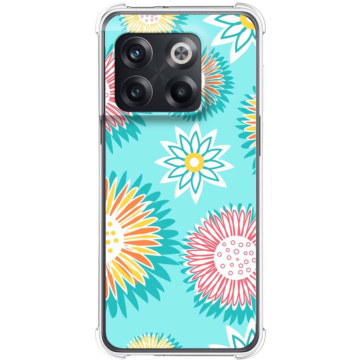 Funda Silicona Antigolpes para Oneplus 10T 5G diseño Flores 05 Dibujos