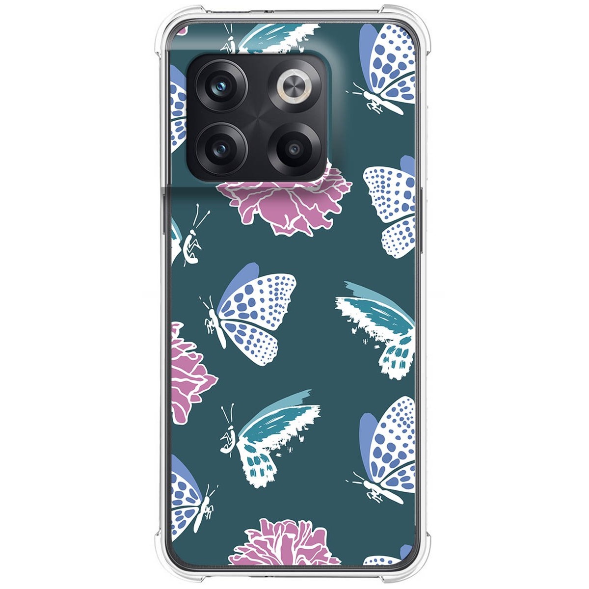 Funda Silicona Antigolpes para Oneplus 10T 5G diseño Flores 10 Dibujos