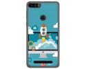 Funda Gel Tpu para Leagoo Kiicaa Power Diseño Cohete Dibujos