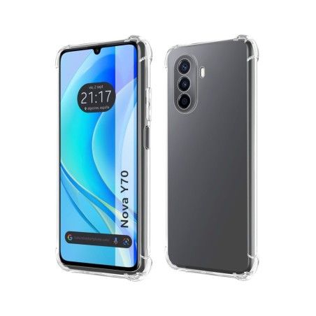 Funda Silicona Antigolpes Transparente para Huawei Nova Y70