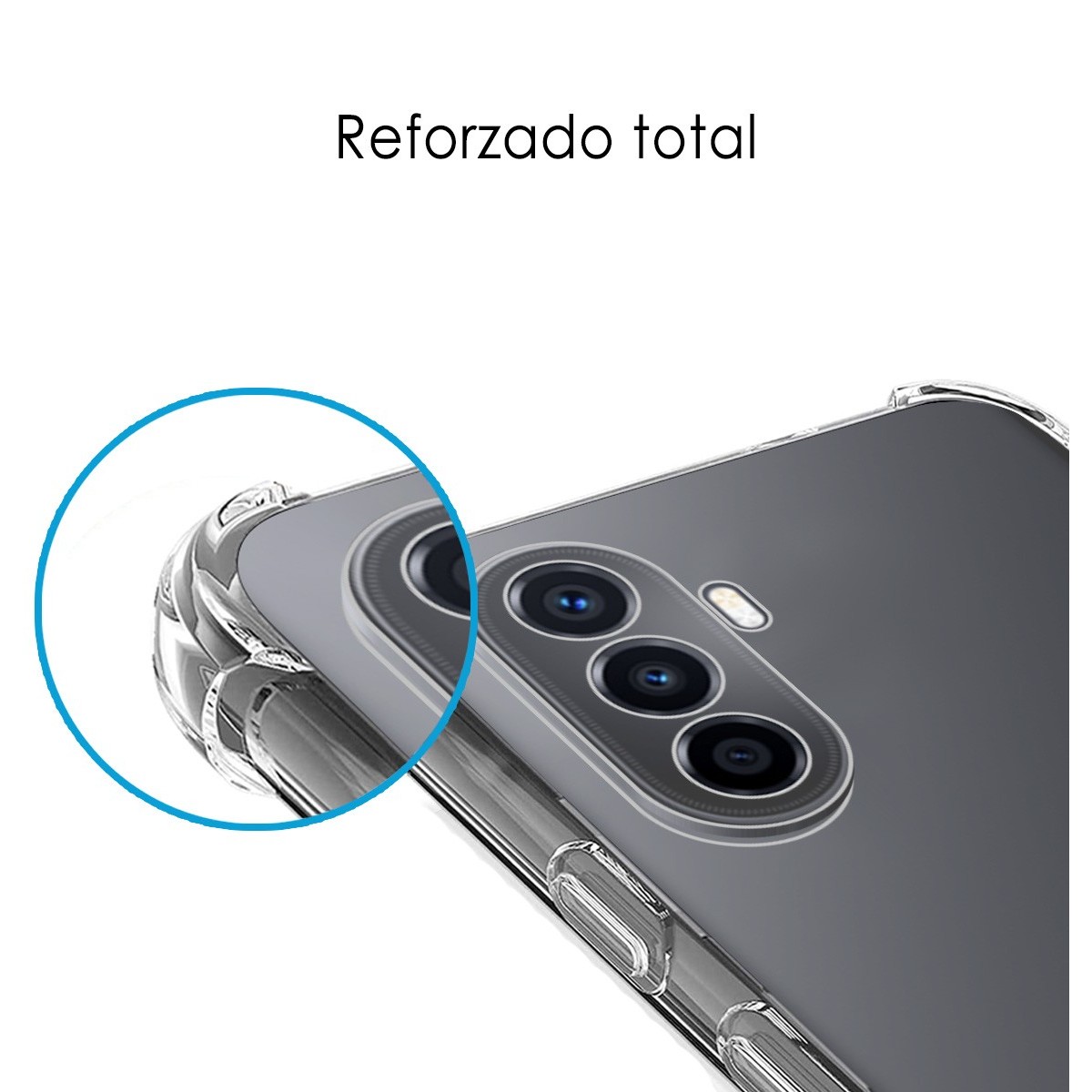 Funda Silicona Antigolpes Transparente para Huawei Nova Y70