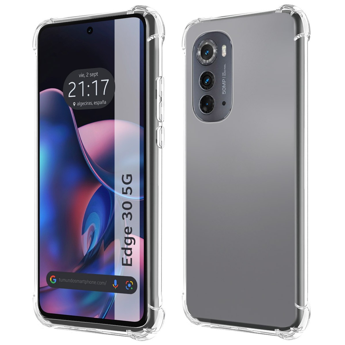 Funda Silicona Antigolpes Transparente para Motorola Moto Edge 30 5G