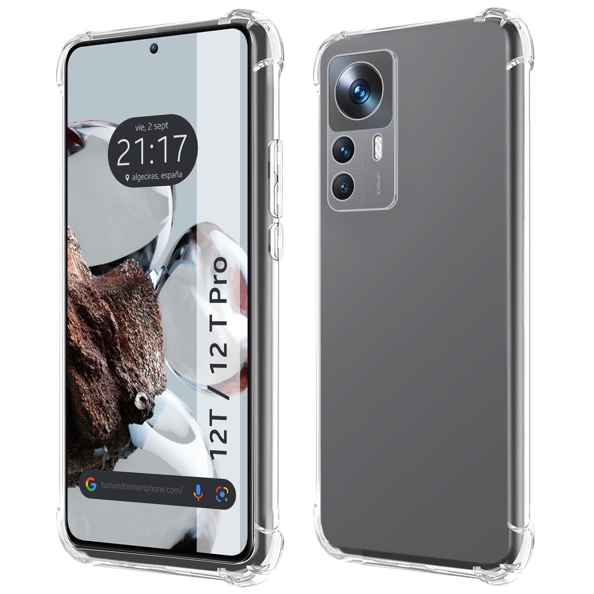 Funda Silicona Antigolpes Transparente para Xiaomi 12T / 12T Pro 5G