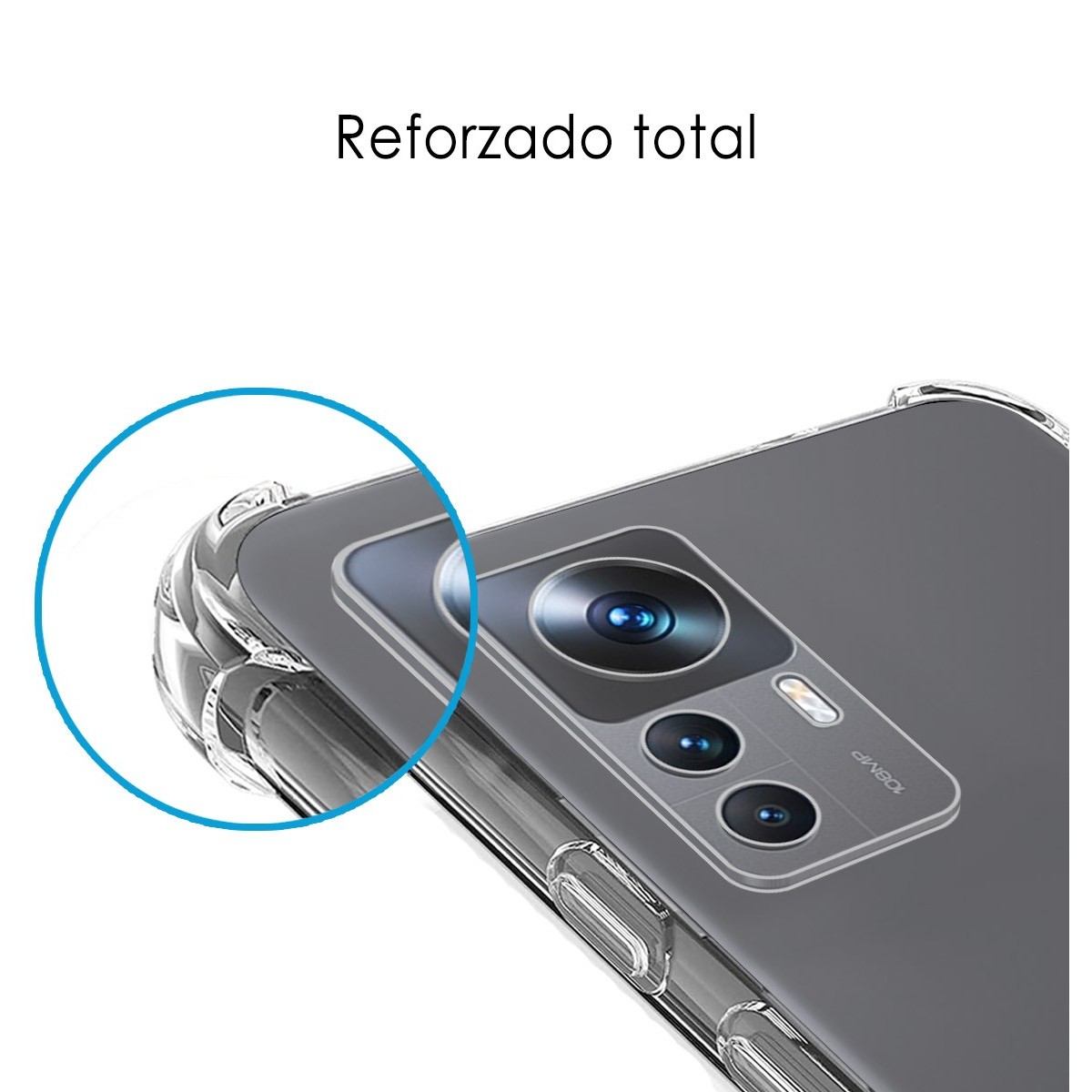 Funda Silicona Antigolpes Transparente para Xiaomi 12T / 12T Pro 5G