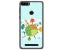 Funda Gel Tpu para Leagoo Kiicaa Power Diseño Familia Dibujos