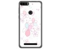 Funda Gel Tpu para Leagoo Kiicaa Power Diseño Flores Minimal Dibujos