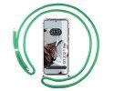 Funda Colgante Transparente para Xiaomi 12T / 12T Pro 5G con Cordon Verde Agua