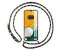 Funda Colgante Transparente para Samsung Galaxy A13 5G con Cordon Verde / Dorado