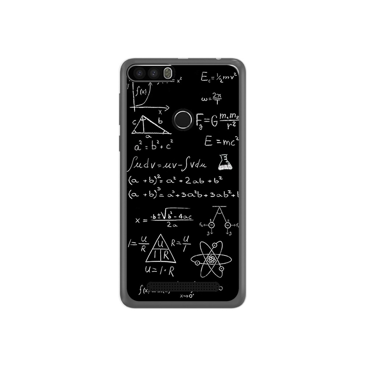 Funda Gel Tpu para Leagoo Kiicaa Power Diseño Formulas Dibujos