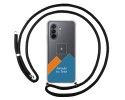 Personaliza tu Funda Colgante Transparente para Huawei Nova Y70 con Cordon Negro Dibujo Personalizada