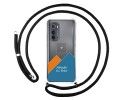 Personaliza tu Funda Colgante Transparente para Motorola Moto Edge 30 5G con Cordon Negro Dibujo Personalizada