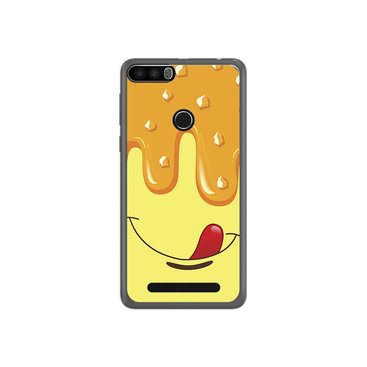 Funda Gel Tpu para Leagoo Kiicaa Power Diseño Helado Vainilla Dibujos